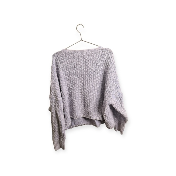 Anthropologie Pilcro Christian V-Neck Cotton Knit Sweater Lavender Size 2x - Picture 2 of 8